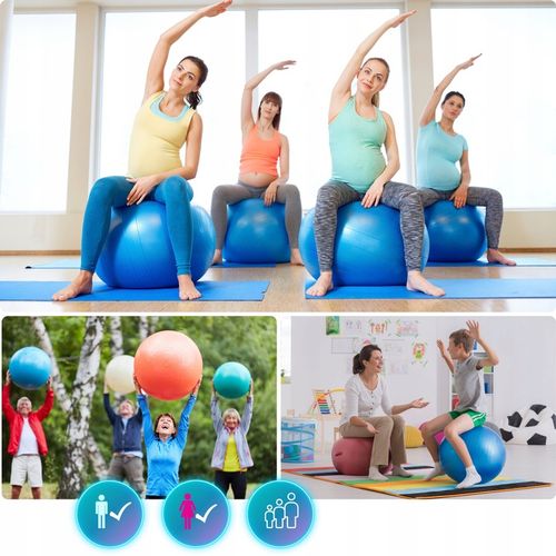 WYSOKIEJ JAKOŚCI PIŁKA REHABILITACYJNA DO ĆWICZEŃ SIEDZENIA na Arena.pl