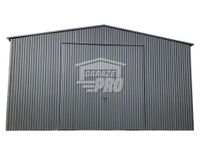 Hala Garaż blaszany 6x7 Brama dwuskrzydłowa antracyt dwuspad GP194