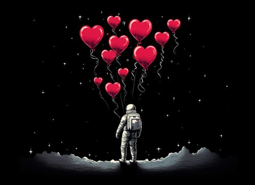 Plakat 70x50cm Astronauta Własnych Celi na Arena.pl