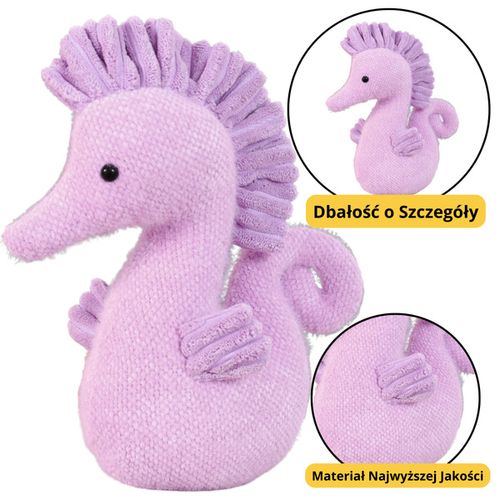 DLA NAJMŁODSZYCH MASKOTKA PRZYTULANKA KONIK WODNY FIOLETOWY na Arena.pl
