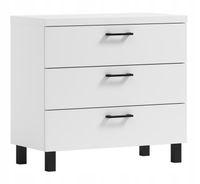 Szafka łazienkowa pod umywalkę ROMA 80 z szufladami biała (W2)