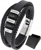 Bransoletka SKÓRZANA IMIONA RODZINY GRAWER