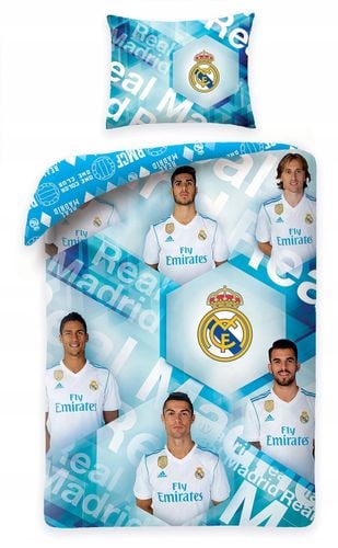 Pościel dziecięca 140x200 Real Madrid RMCF Ronaldo CR7 - Arena.pl
