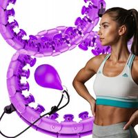 Hula Hop z Obciążeniem i Wypustkami Odchudzające Do Ćwiczeń Masażu Hulahop