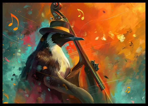 Plakat 59,4x42cm Pingwinia Nuta na Arena.pl