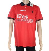 Męska koszulka polo U.S. Polo Assn. Finest Quality czerwona - rozmiar L