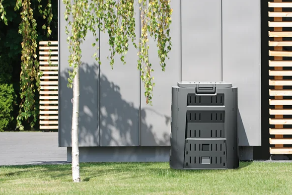 Kompostownik  ogrodowy 220L  czarny zdjęcie 2