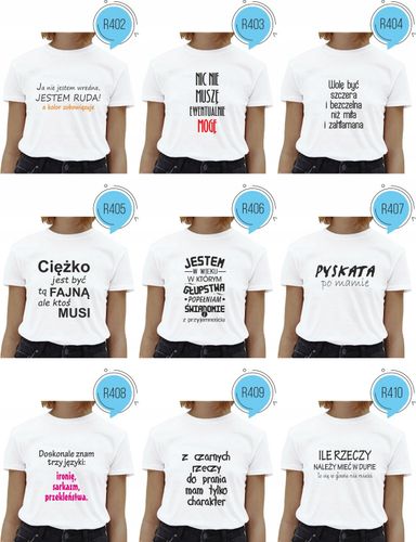 Koszulka z napisem BRAK FACETA BRAK PROBLEMU na Arena.pl