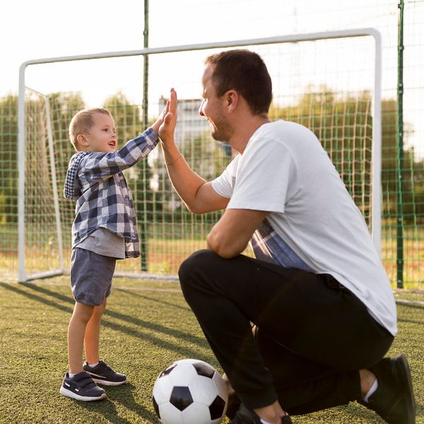 Duża bramka do piłki nożnej metalowa 213x150cm zdjęcie 11