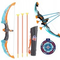 ZESTAW ŁUCZNIKA LED ŚWIECĄCY ŁUK Dla Dzieci STRZAŁY TARCZA Światła Dźwięki