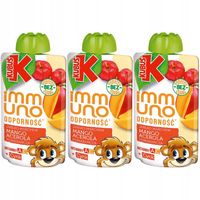 Kubuś Immuno  Mus jabłko mango marchew pomarańcza acerola 100 g x 3 sztuk