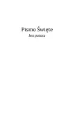 Pismo Święte bez patosu