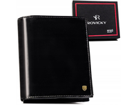 Duzy skorzany portfel meski bez zapiecia