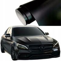 Folia samochodowa matowa gładka czarna 152x100cm