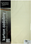 KARTON OZDOBNY KRYSZTAŁ KREMOWY 230G 20SZT GALERIA PAPIERU 201702
