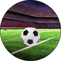 Opłatek na tort Urodziny Piłka Nożna Bramka Gol Klub Boisko Stadion