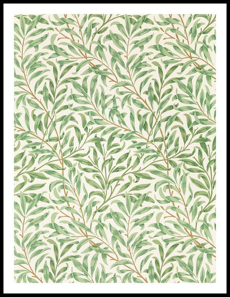 Plakat 60x80cm Willow Pattern 2, Morris Vintage do Salonu zdjęcie 3