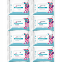 8x Papier nawilżony TOALETOWY CLEANIC JUNIOR ZAPACH GUMY BALONOWEJ 40s. BIO
