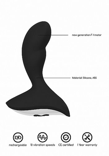 Geron Anal Vibrator - Black na Arena.pl