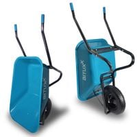 19518 Taczka ogrodowa wytrzymała taczka budowlana 100l 250kg jednokołowa