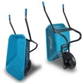 19518 Taczka ogrodowa wytrzymała taczka budowlana 100l 250kg jednokołowa