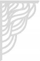 4. AŻUR NAROŻNY nowoczesna ozdoba firan okna DUŻA