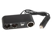 Rozgałęźnik Zapalniczki samochodowej 1xWTYK/3xGNIAZDO+USB CS-33 kabel