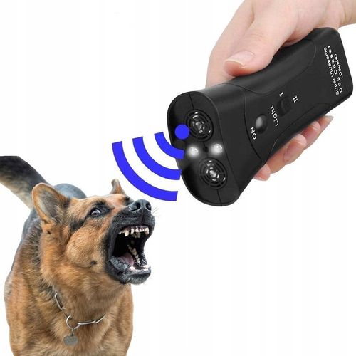 Ultradźwiękowy Odstraszacz Psów Treser Elektryczny z Latarką LED na Arena.pl