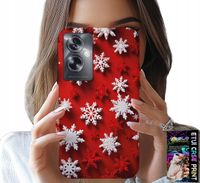 ETUI DO OPPO A79 5G - PŁATKI ŚNIEGU, ŚNIEG, GWIAZDKI, ŚWIĘTA