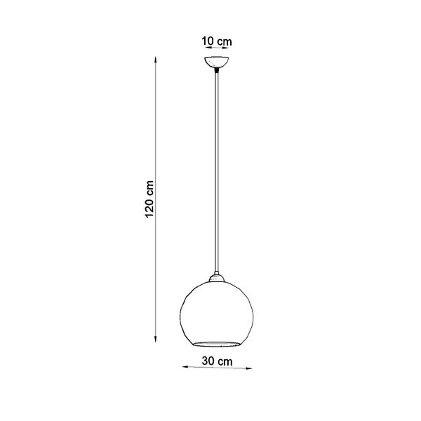 Lampa wisząca BALL szampański zdjęcie 4