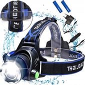 LATARKA CZOŁOWA LED ZOOM CREE XML T6 CZOŁÓWKA MOC akumulator + ładowar