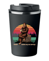 Kubek Termiczny Premium z Nadrukiem KAWA SAMA SIĘ NIE WYPIJE 350ml KT_061