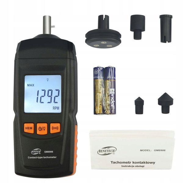 TACHOMETR LCD MIERNIK OBROTÓW DO 99999 RPM GM8906 zdjęcie 8