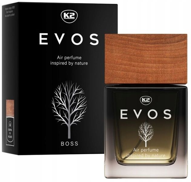 K2 EVOS BOSS PERFUMY ZAPACH DO SAMOCHODU 50ml zdjęcie 1