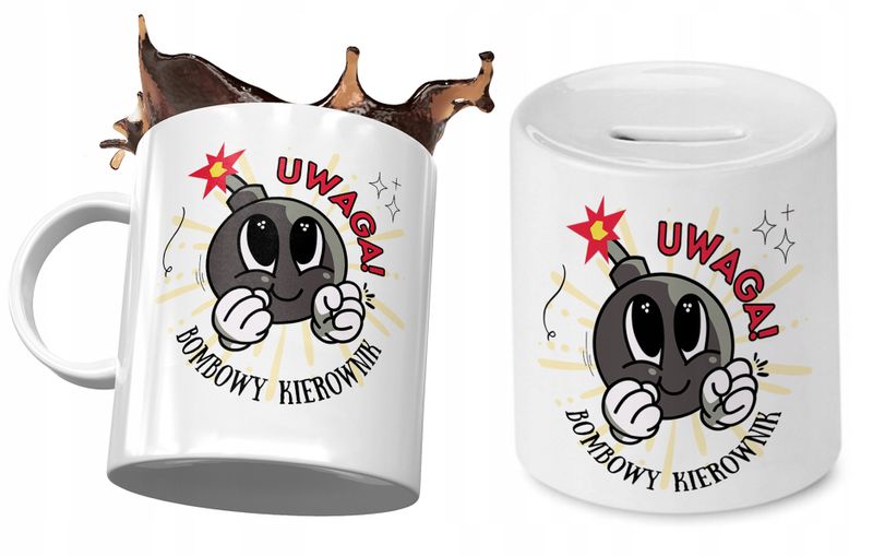 Dla Kierownika Zestaw Kubek + Skarbonka Na Prezent Z Nadrukiem Ze Zdjęciem zdjęcie 1