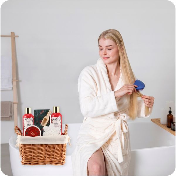 Aurora zestaw kosmetyków w koszu wiklinowym na prezent Grant 5 el żel krem zdjęcie 6