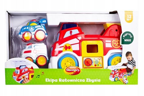 Dumel EKIPA RATOWNICZA ZBYSIA INTERAKTYWNY WÓZ STRAŻ POŻARNA i 2 AUTKA na Arena.pl