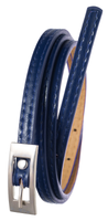 pasek damski pu wąski  0,9 cm bb-cv-11 blue 105