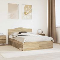 Ramka łóżka Sonoma 140 x 190 cm Lite drewno sosnowe