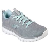 Skechers damskie buty sportowe Graceful Twisted Fortune 12614 GYMN Gray/Mint 38,5