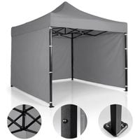 Pawilon ogrodowy 3 scianki 3 x 3m szary Plonos