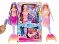 LALKA BARBIE SYRENKA MALIBU Z DŁUGIMI WŁOSAMI zmieniająca kolor