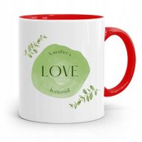 Kubek Czerwony Prezent Dla Mamy Love Is Eternal Z Nadrukiem Ze Zdjęciem
