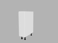 Szafka dolna 20 cm z drzwiami, podchwyt biały połysk, mat, kolory SIMPLE