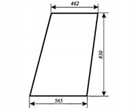 szyba drzwi góra prawe stałe ciągnika T25 A2 Władimirec kabina sokółka