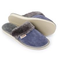 Ciepłe Kapcie Damskie Skórzane Pantofle Laczki Domowe Prezent 38