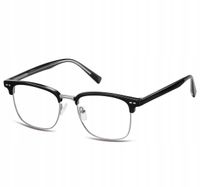 Okulary Oprawki KOREKCYJNE zerówki Optyczne półramki SUNOPTIC METAL+POLIWĘG