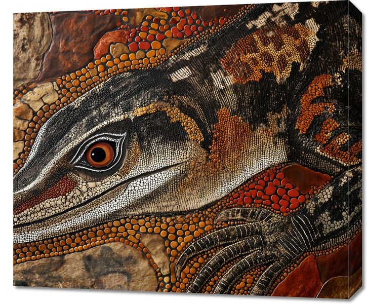 Obraz 70x60cm Oko Jaszczurki zdjęcie 1