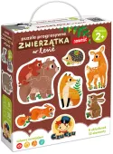 CzuCzu. Puzzle progresywne. Zwierzątka w lesie