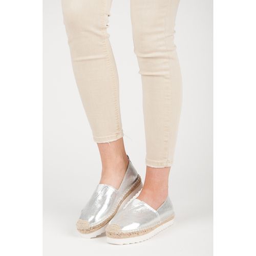 Srebrne Wsuwane Espadryle r.37 na Arena.pl